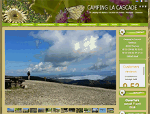 Tablet Screenshot of camping-la-cascade.com